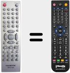 Replacement remote control for HRC-0211A