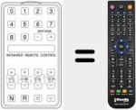 Télécommande pour remplacer INFRARED REMOTE CONT