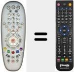 T&eacute;l&eacute;commande pour remplacer PILOTIME CANAL SATEL