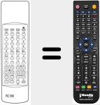 Replacement remote control for RC 590