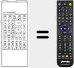 Replacement remote control for RC 5 STANDARD