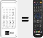 Télécommande pour remplacer RC 80