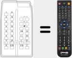 Replacement remote control for TRD 99 / 16