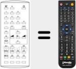 T&eacute;l&eacute;commande pour remplacer UNIVERSUM IR 5421