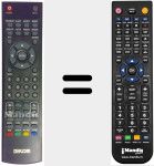 Télécommande pour remplacer RCH-0001 P