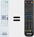 Télécommande pour remplacer RM-SDF1 (148028611)