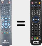 Télécommande pour remplacer AKB73095401