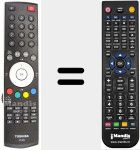 Replacement remote control for CT-865 (V30042194)