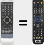 Télécommande pour remplacer MV-076R0CH540