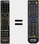 Télécommande pour remplacer RC4840 (23103896)