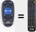 Ersatzfernbedienung f&uuml;r RM-RK52M (A7A-0033-00)