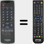 Télécommande pour remplacer CT-814