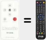 T&eacute;l&eacute;commande pour remplacer DCS-5211L (DCS-5222L)