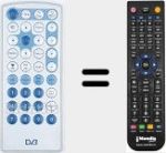Replacement remote control for DVB001
