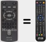 Télécommande pour remplacer RM-X172 (148015024)