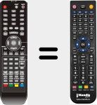 Télécommande pour remplacer TFD2208
