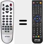 Replacement remote control for REMCON463
