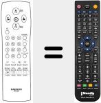 Replacement remote control for R-22D05 (48B3822D05)