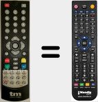 Ersatzfernbedienung für TM-TDT 1019