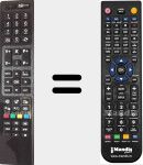 Replacement remote control for RC4845 (23062378)