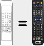 Replacement remote control for FT55X