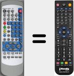 Replacement remote control for LTDV2660