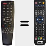 Replacement remote control for RC2340 (08002516)