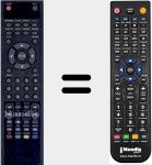 Télécommande pour remplacer TVH-1950