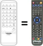 Télécommande équivalente Toshiba SEC1536
