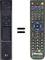 Télécommande équivalente LG WHV3981