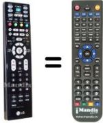 Télécommande équivalente LG WHV12456