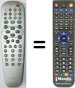 Replacement remote control Philips SEC8438