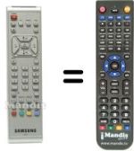 Télécommande équivalente Samsung SEC14672