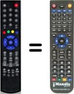 Replacement remote control HVS53541