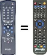 Télécommande équivalente Philips HVS54494