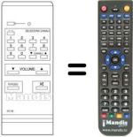 Télécommande équivalente HVS54543