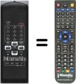 Télécommande équivalente HVS54686