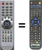 Télécommande équivalente HVS54917