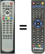 Replacement remote control HVS54014