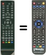 Télécommande équivalente HVS57631