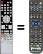 Télécommande équivalente HVS57541