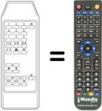 Replacement remote control UNIVERSUM 7273071