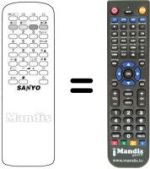 Télécommande équivalente Sanyo 21 MT E