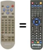 Télécommande équivalente 3139 228 82572