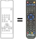 Replacement remote control Soniko ST 5501 PS