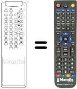 Replacement remote control 3F14-00022-081