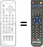 Télécommande équivalente RM 119