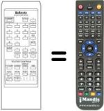 Replacement remote control 6142-05204