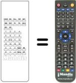 Télécommande équivalente A510871