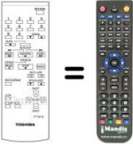 Télécommande équivalente VT-20 G